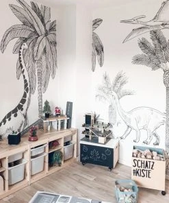 Lilipinso Décorl Jurrasic En Papier Gris 4m X 2,48 M