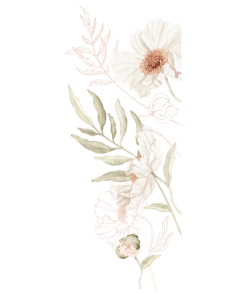 Lilipinso Grand Sticker Fleurs De Coquelicot En Vinyle Mat Multicolore