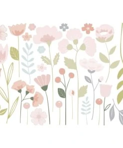 Lilipinso Grand Sticker Fleurs Tiges (90 X 63 Cm)