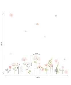 Lilipinso Grand Sticker Fleurs Tiges (90 X 63 Cm) -Boutique KidKraft grand sticker fleurs tiges 90 x 63 cm 3