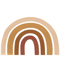 Lilipinso Grand Sticker Grand Arc-en-ciel En Vinyle Mat Multicolore