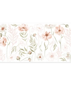 Lilipinso Grand Sticker Grands Coquelicots En Vinyle Mat Multicolore