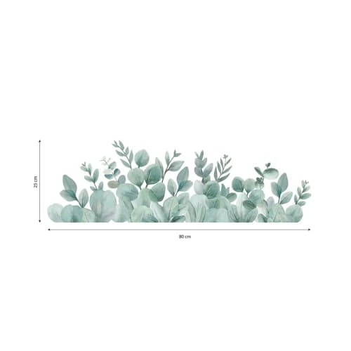Lilipinso Grand Sticker Greenery Feuillages Eucalyptus (80 X 25 Cm) 6 Lilipinso Grand Sticker Greenery Feuillages Eucalyptus (80 X 25 Cm) – Image 4