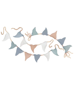 Lilipinso Grand Sticker Guirlande De Fanion En Vinyle Mat Bleu