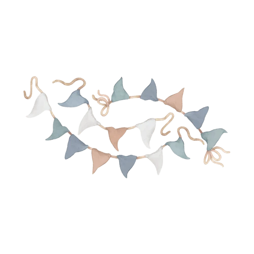 Lilipinso Grand Sticker Guirlande De Fanion En Vinyle Mat Bleu 3 Lilipinso Grand Sticker Guirlande De Fanion En Vinyle Mat Bleu