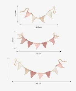 Lilipinso Grand Sticker Guirlande De Fanion En Vinyle Mat Rose -Boutique KidKraft grand sticker guirlande de fanion en vinyle mat rose 1