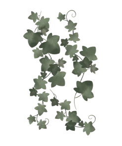 Lilipinso Grand Sticker Guirlande Feuilles En Vinyle Mat Vert