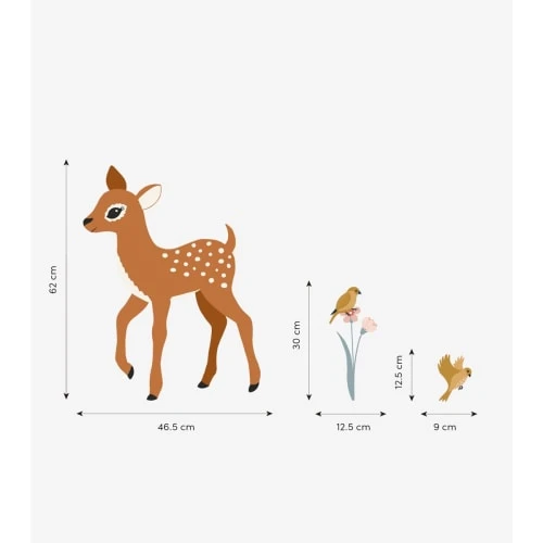 Lilipinso Grand Sticker Joli Faon En Vinyle Mat Multicolore 5 Lilipinso Grand Sticker Joli Faon En Vinyle Mat Multicolore – Image 3