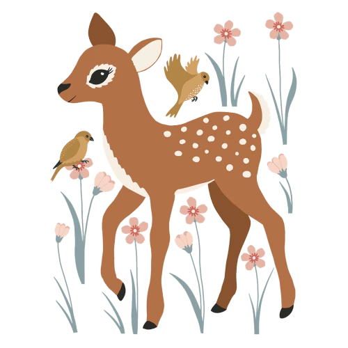 Lilipinso Grand Sticker Joli Faon En Vinyle Mat Multicolore 3 Lilipinso Grand Sticker Joli Faon En Vinyle Mat Multicolore