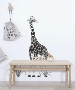 Lilipinso Grand Sticker La Girafe En Vinyle Mat Noir -Boutique KidKraft grand sticker la girafe en vinyle mat noir 1