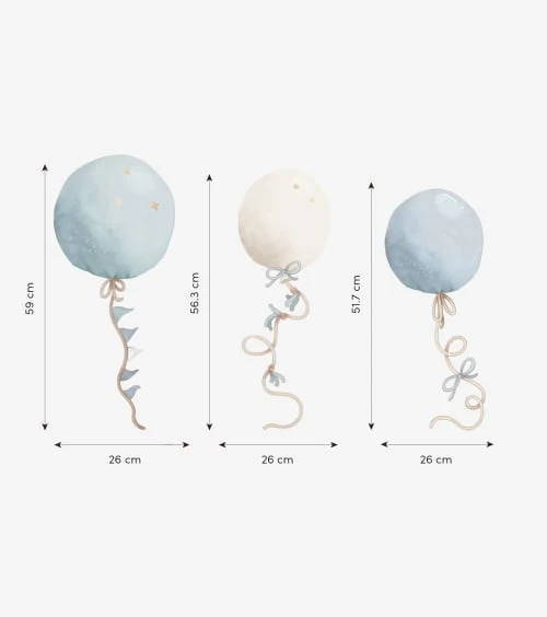 Lilipinso Grand Sticker Les Ballons En Vinyle Mat Bleu 5 Lilipinso Grand Sticker Les Ballons En Vinyle Mat Bleu â Image 3