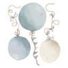 Lilipinso Grand Sticker Les Ballons En Vinyle Mat Bleu