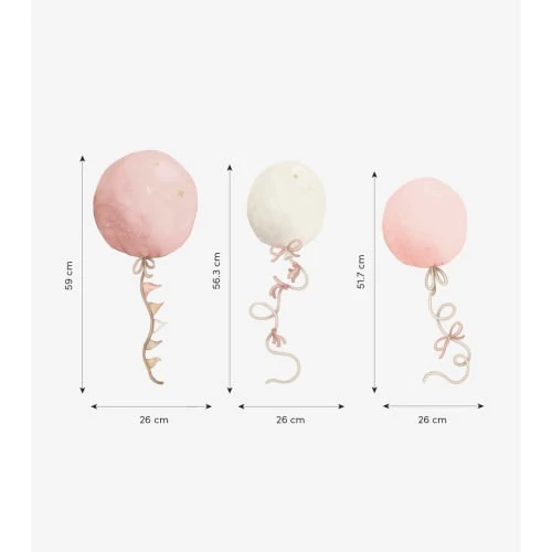 Lilipinso Grand Sticker Les Ballons En Vinyle Mat Rose 5 Lilipinso Grand Sticker Les Ballons En Vinyle Mat Rose – Image 3