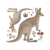 Lilipinso Grands Stickers Les Kangourous En Vinyle Mat Multicolore -Boutique KidKraft grands stickers les kangourous en vinyle mat multicolore