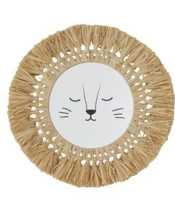 Maisons Du Monde Miroir Lion En Raphia D39
