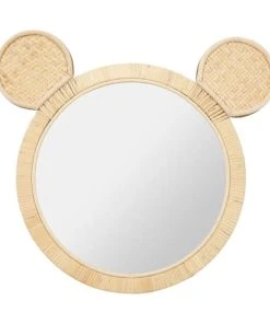 Decoratie Miroir Rotin Souris