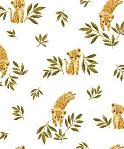 Lilipinso Papier Peint Agile Cheetah Multicolore