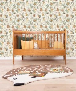 Lilipinso Papier Peint Amis De La Forêt En Papier Beige Clair 50cm X 10m