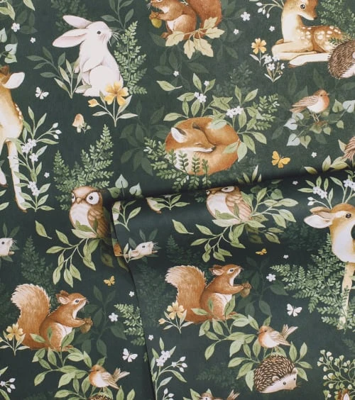 Lilipinso Papier Peint Amis De La Forêt En Papier Vert Bouteille 50cm X 10m 5 Lilipinso Papier Peint Amis De La Forêt En Papier Vert Bouteille 50cm X 10m – Image 3