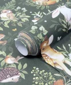 Lilipinso Papier Peint Amis De La Forêt En Papier Vert Bouteille 50cm X 10m 12 Lilipinso Papier Peint Amis De La Forêt En Papier Vert Bouteille 50cm X 10m -Boutique KidKraft papier peint amis de la foret en papier vert bouteille 50cm x 10m 4