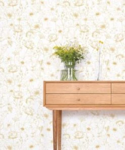 Lilipinso Papier Peint Bucolique Fleurs En Papier Rose 50cm X 10m -Boutique KidKraft papier peint bucolique fleurs en papier moutarde 50cm x 10m botany