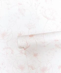 Lilipinso Papier Peint Bucolique Fleurs En Papier Rose 50cm X 10m -Boutique KidKraft papier peint bucolique fleurs en papier rose 50cm x 10m 2