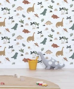 Lilipinso Papier Peint Cool Saurs Multicolore 9 Lilipinso Papier Peint Cool Saurs Multicolore -Boutique KidKraft papier peint cool saurs multicolore 1