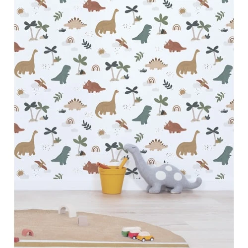 Lilipinso Papier Peint Cool Saurs Multicolore 4 Lilipinso Papier Peint Cool Saurs Multicolore – Image 2