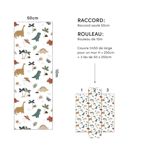 Lilipinso Papier Peint Cool Saurs Multicolore 8 Lilipinso Papier Peint Cool Saurs Multicolore – Image 6