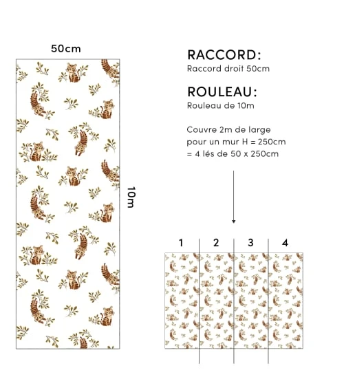 Lilipinso Papier Peint Cute Tiger Multicolore 5 Lilipinso Papier Peint Cute Tiger Multicolore – Image 3