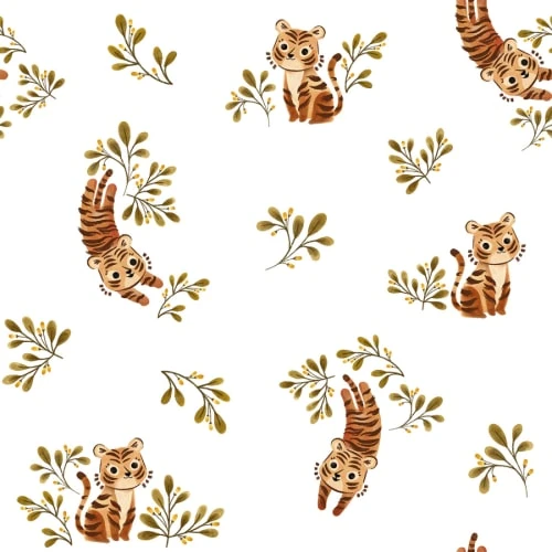Lilipinso Papier Peint Cute Tiger Multicolore 3 Lilipinso Papier Peint Cute Tiger Multicolore