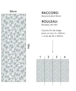 Lilipinso Papier Peint Dancing Daisies Bleu -Boutique KidKraft papier peint dancing daisies bleu 3