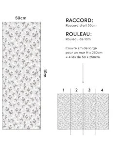 Lilipinso Papier Peint Dancing Daisies Gris -Boutique KidKraft papier peint dancing daisies gris 4