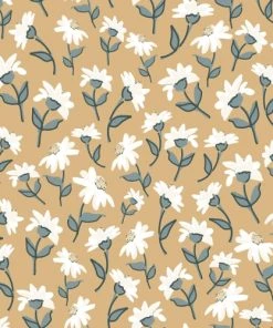 Lilipinso Papier Peint Dancing Daisies Multicolore