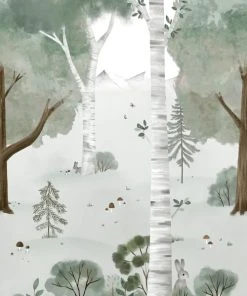 Lilipinso Papier Peint Décor Birch Forest L Vert 8 Lilipinso Papier Peint Décor Birch Forest L Vert -Boutique KidKraft papier peint decor birch forest l vert 1