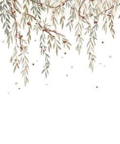 Lilipinso Papier Peint Décor Eucalyptus Blooming L Vert