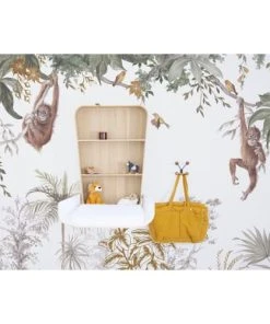 Lilipinso Papier Peint Décor "Gunung Palung" En Papier Marron 4m X 2,48m