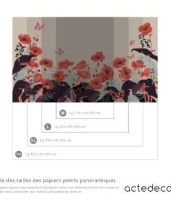 Acte Deco Papier Peint Enfant Coquelicots Et Fées - 340x250 - Rose -Boutique KidKraft papier peint enfant coquelicots et fees 340x250 rose 2