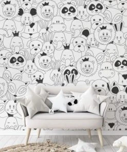 Acte Deco Papier Peint Enfant Les Anicool - 170x250 - Noir -Boutique KidKraft papier peint enfant les anicool 170x250 noir 4