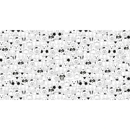 Acte Deco Papier Peint Enfant Les Anicool - 510x250 - Noir 4 Acte Deco Papier Peint Enfant Les Anicool - 510x250 - Noir – Image 2