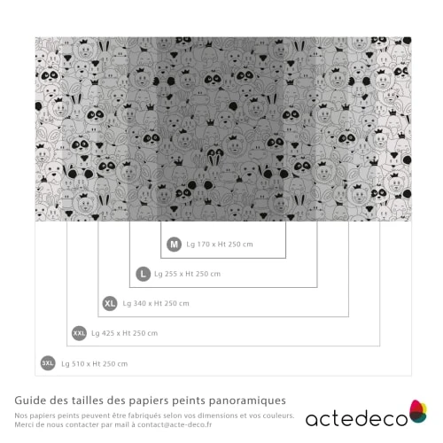 Acte Deco Papier Peint Enfant Les Anicool - 510x250 - Noir 6 Acte Deco Papier Peint Enfant Les Anicool - 510x250 - Noir – Image 4