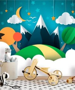Boutique KidKraft 32 Artgeist Papier Peint Enfant Little Traveller Multicolore 200x140