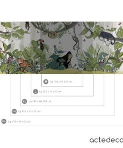 Acte Deco Papier Peint Enfant Panoramique - 255x250 - Multicolore -Boutique KidKraft papier peint enfant panoramique 255x250 multicolore 2