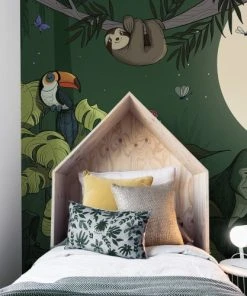 Acte Deco Papier Peint Enfant Panoramique Enfant Jungle Couleurs - 250x510