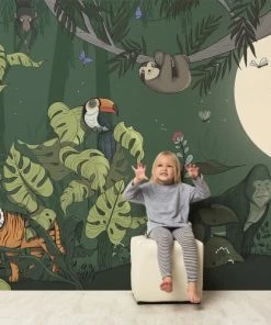 Acte Deco Papier Peint Enfant Panoramique Enfant Jungle Couleurs - 250x510 -Boutique KidKraft papier peint enfant panoramique enfant jungle couleurs 250x510 6