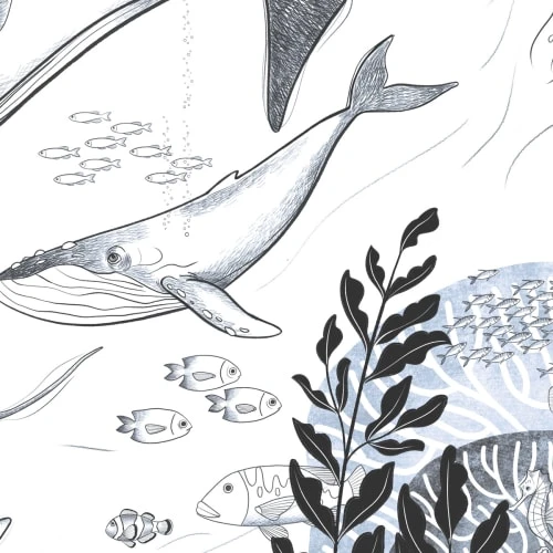 Acte Deco Papier Peint Enfant Panoramique Enfant Océan - 255x250 - Blanc 4 Acte Deco Papier Peint Enfant Panoramique Enfant Océan - 255x250 - Blanc – Image 2