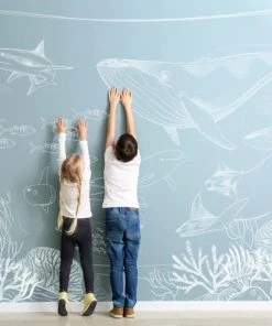 Acte Deco Papier Peint Enfant Panoramique Enfant Océan - 255x250 - Transparent