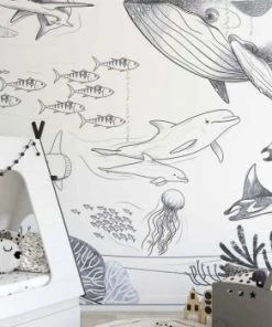 Acte Deco Papier Peint Enfant Panoramique Enfant Océan - 510x250 - Transparent -Boutique KidKraft papier peint enfant panoramique enfant ocean 510x250 blanc