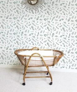 Lilipinso Papier Peint Eucalyptus En Papier Vert Clair 50cm X 10m