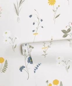 Lilipinso Papier Peint Fleurs Des Champs En Papier Rose 50cm X 10m -Boutique KidKraft papier peint fleurs des champs en papier rose 50cm x 10m 2